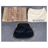 2 Mary Ann Rosenfeld Handbags Purses -Snakeskin +