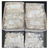 20 Gross New 24L Sz White Pearlized Buttons