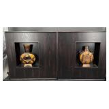 Shadow Boxï¿½Art Framed Tribal Pattern Vases