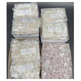 4 Cases New Pearlized Buttons Sz 17L, 19L & 24L