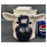 Ceramic Cow Head Cookie Jar