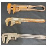3 Antique Adjustable Wrenches ï¿½ 1897 McCormick+