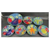5 Plates & Bowl by Linda Montgomery Certified Intl
