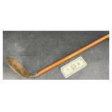 Vintage Copper Stew Ladle w Long Wooden Handle