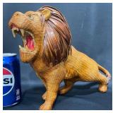 Rare MCM Chinese Wicker Lion
