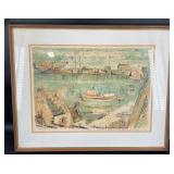 Vntg 1964 Camerat LE Lithograph by Jacques Petit