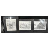 3 Black & White 13ï¿½16 Art Prints by Don Davey