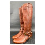 Miz Mooz Womenï¿½s Leather Harness Riding Boots 5.5