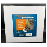 Sealed Teton 24 ft x 24 ft Pond Cover Net w Stakes
