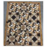 Cute Handmade Cat-Themed Blanket Quilt 37" x 48"