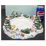 PartyLite Snowbell 3-Wick Candleholder P7870