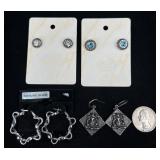 4 Pairs Earrings ï¿½ï¿½Ganesha Elephant +