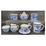 Vintage Blue & White China ï¿½ Staffordshire +