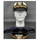 Vntg US Navy Female Officer Caps ï¿½ Bucket, Tiara+