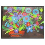 Vibrant Floral Arrangement Canvas Art Print