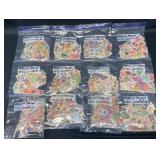 5650+ Foreign & U.S. Stamps in 12 Bags