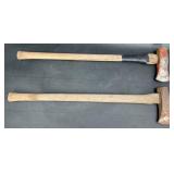 2 Axes wï¿½7 Lb Steel Heads &ï¿½Wooden Handles