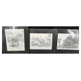 3 Black & White 13ï¿½16 Art Prints by Don Davey