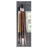 4 New Calligraphy Brushes w Animal Hair Bristles