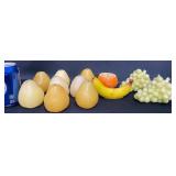 Vintage Fruit-Shaped Wax Candles ï¿½ Grapes, Banana+