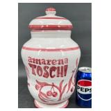 Ceramic Italian Vignola Amarena Toschi Jar