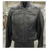 Valerie Stevens Womens Leather Jacket Sz Petite PS