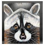 Original Raccoon Painting by Blue Bond 24" ï¿½ 28"