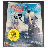 Vintage Wooden Ships Iron Men War Board Game