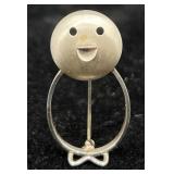 Vintage Danecraft Sterling Chick Bird Brooch Rare