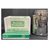 New British Berkefeld Water Filter & 2 Elements