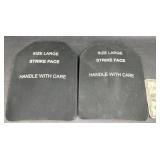 2 Level III Body Armor Inserts Sz Large