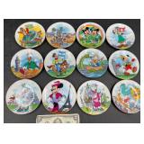 12 Miniature Disney World Tour Porcelain Plates