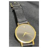 Movado Museum Classic Black & Gold Watch