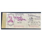Vntg Walt Disney World Magic Kingdom Ticket Book