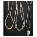 3 Necklaces ï¿½ Hematite, Tahitian Pearls, Native Am