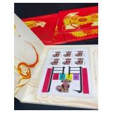 4 Sets of Chinese Cat & Dog Stamp Sheets