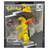 NIB Pokemon Articulated Typhlosion Trainer Figure