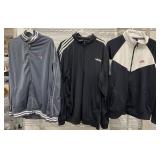 3 Menï¿½s Track Suit Jackets ï¿½ Nike, Adidas & Fila
