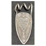 Sterling Silver Handcrafted Heart Pendant