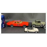 3 Diecast Model Carsï¿½ Camaro, General Lee, Model A
