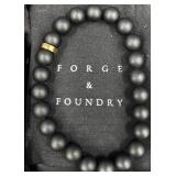 Forge & Foundry Menï¿½s Onyx Bracelet w Box
