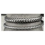 2 Forge & Foundry Menï¿½s Leather Bracelets w Boxes