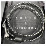 Forge & Foundry Menï¿½s Double-Wrap Leather Bracelet