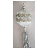 4 Crystal Palace Pearl 5" Ball Tassels, Sealed