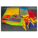 Colorful Fringed Mexican Serapa Tablecloth 114ï¿½54