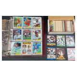Binder & Box of Football Cards, Most Early 1980