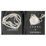 2 Forge & Foundry Menï¿½s Necklaces w Boxes