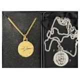 2 Forge & Foundry Menï¿½s Necklaces - Compass & Lion