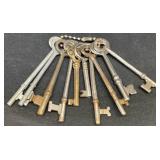 10 Vintage Skeleton Keys ï¿½ Germany +