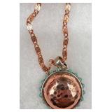 Studio Barse Copper, Sterling & Turquoise Necklace